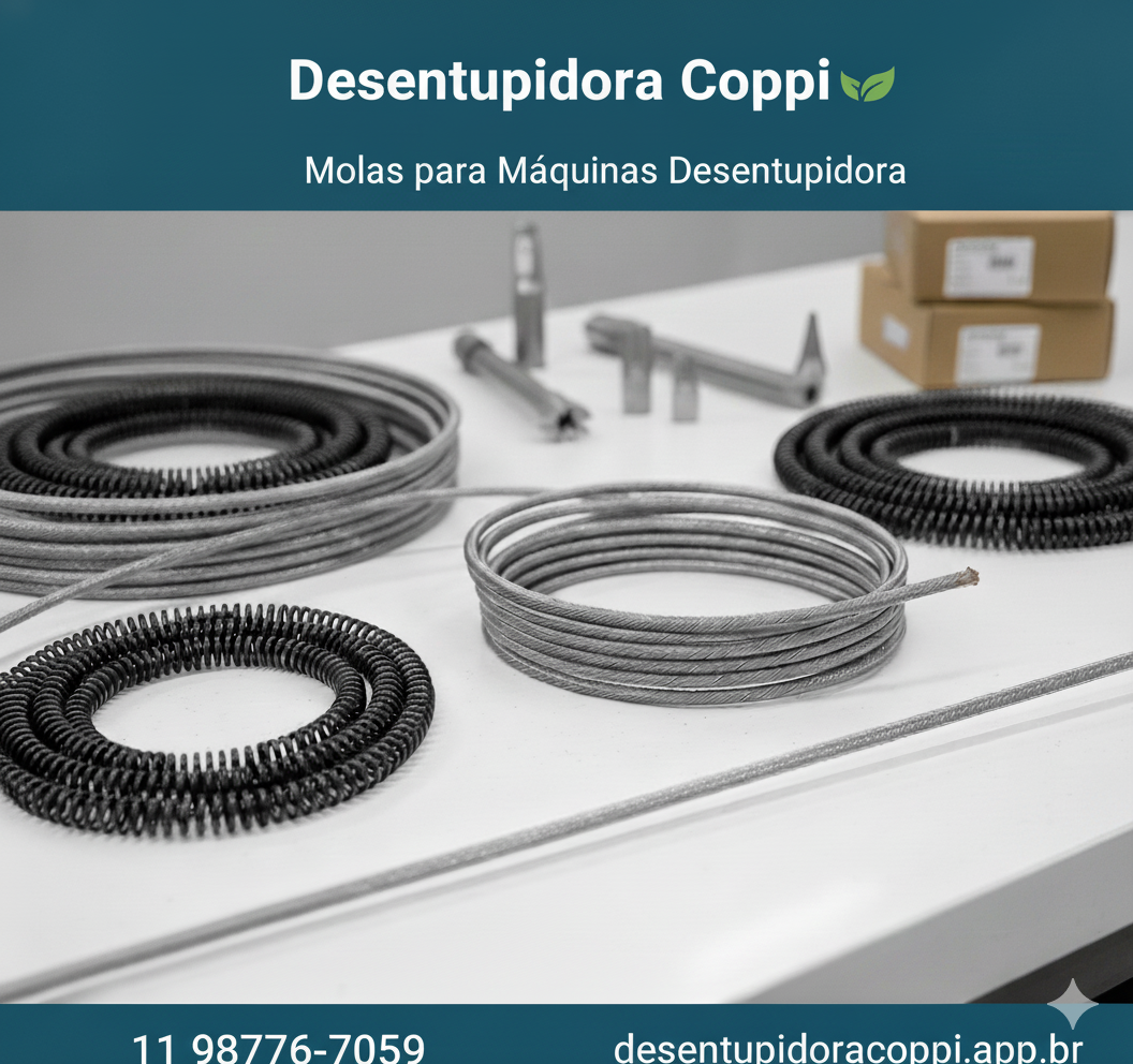 Mola para Máquina Desentupidora em São Paulo - Cabo Mola e Peças Profissionais