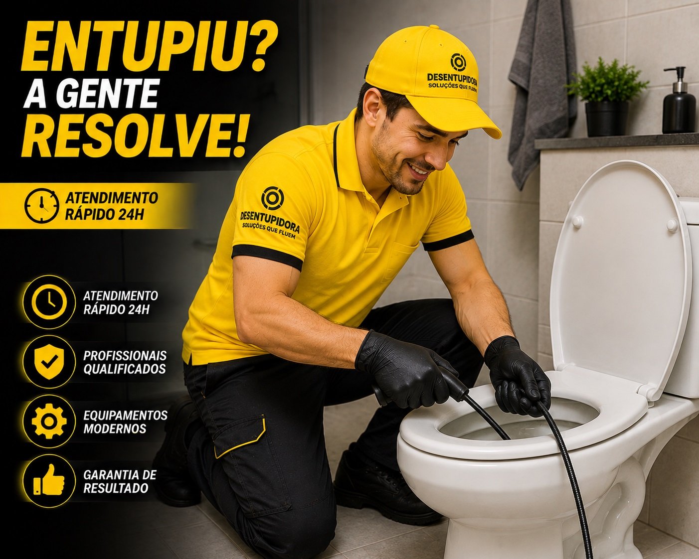 Desentupidora de vaso sanitário em Curitiba